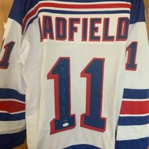 New York Rangers VIC HADFIELD AUTOGRAPHED Captains's Jersey; 50th GOAL